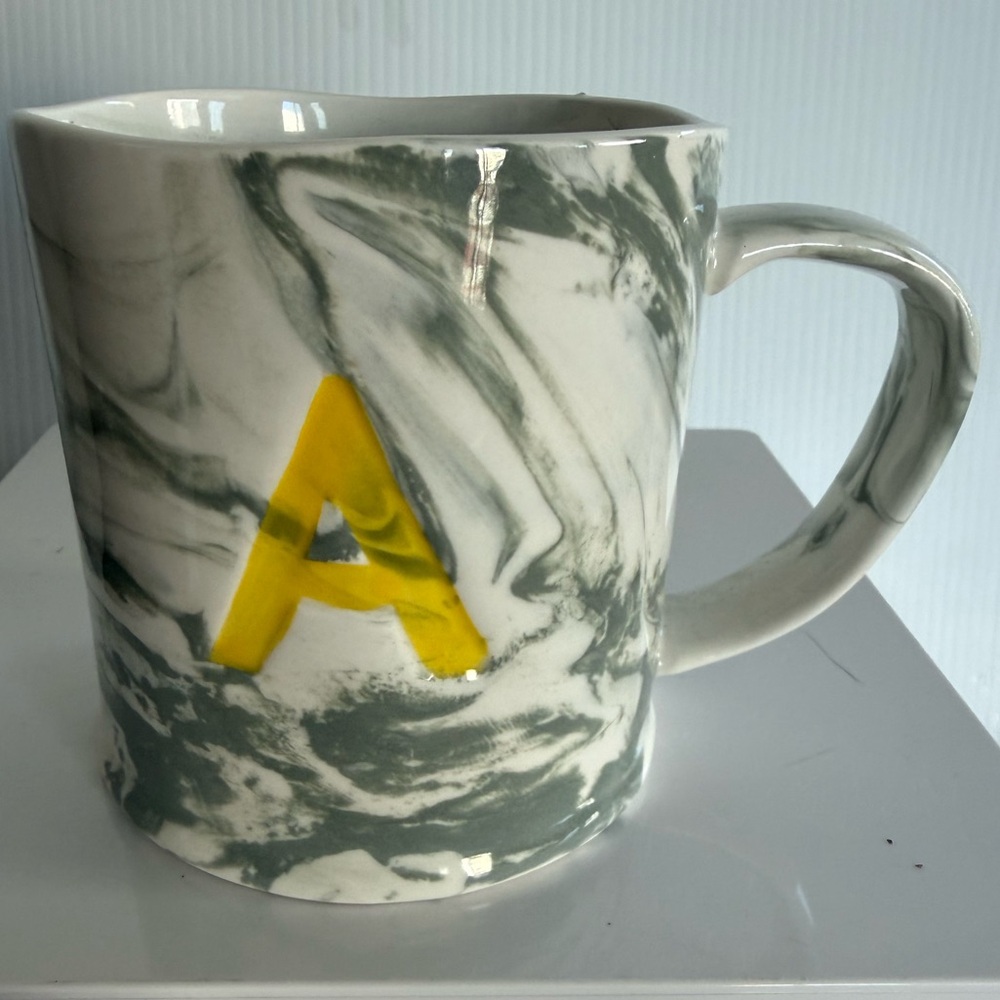 ANTHROPOLOGIE “A” Monogram Mug